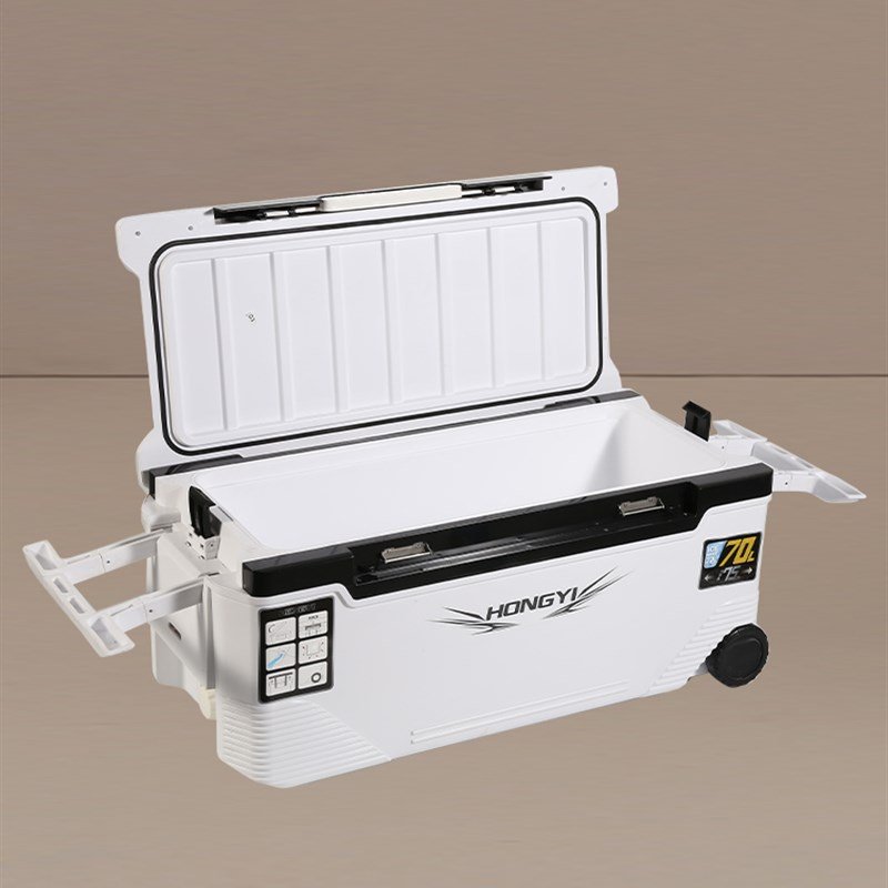 10-70-85 LITERS OF PU, SPECIAL-PURPOSE Z-COOLED-FISH-CONSERVATION BOX IN AN OUTDOOR CAR WITH A FISHING TANK